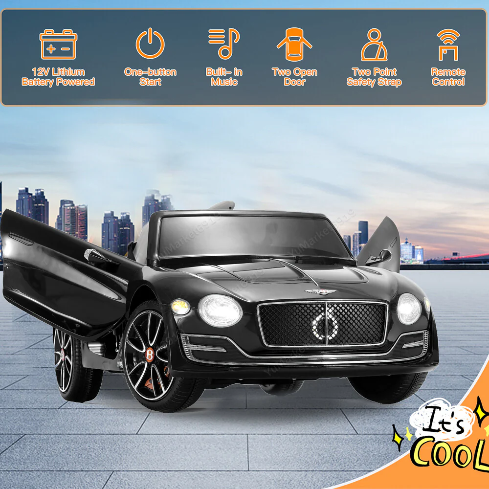 12V Licensed Bentley-Style Electric Ride-On Car for Kids with Remote Control - Image 10