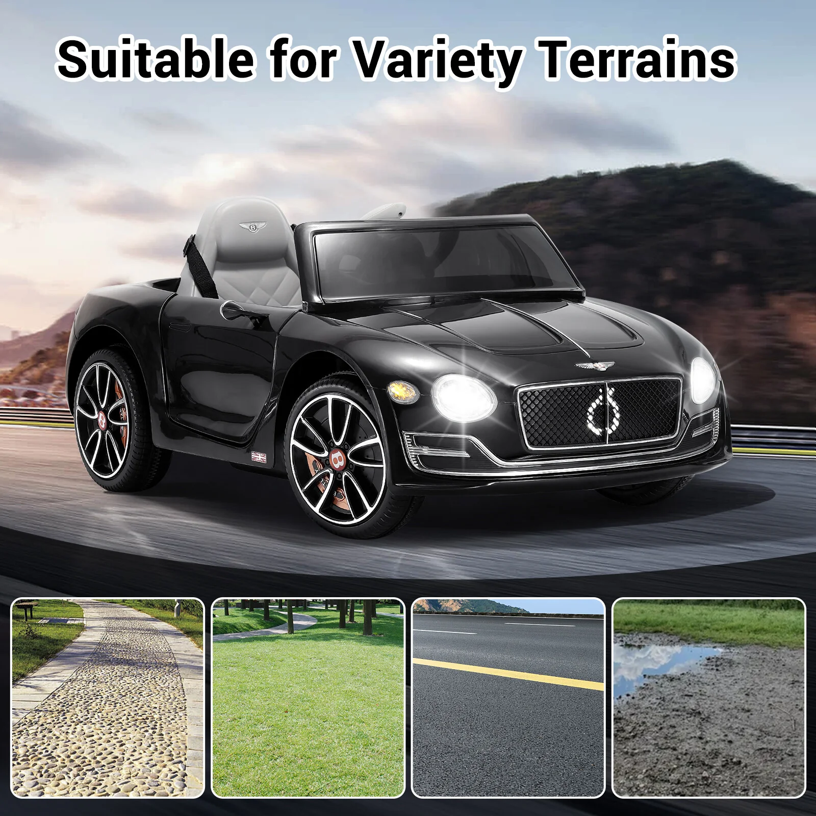 12V Licensed Bentley-Style Electric Ride-On Car for Kids with Remote Control - Image 36