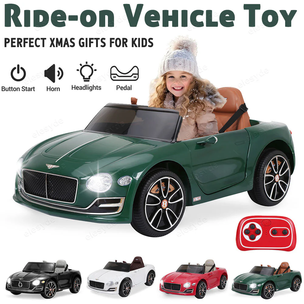 Licensed Bentley Style 12V Electric Ride-On Car for Kids with 2.4G Remote Control - Image 9