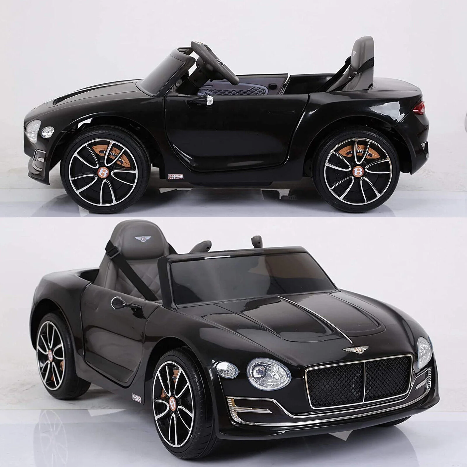 Licensed Bently Style 12V Electric Ride-On Car for Kids with Remote Control, LED Lights, and MP3 Player - Image 11