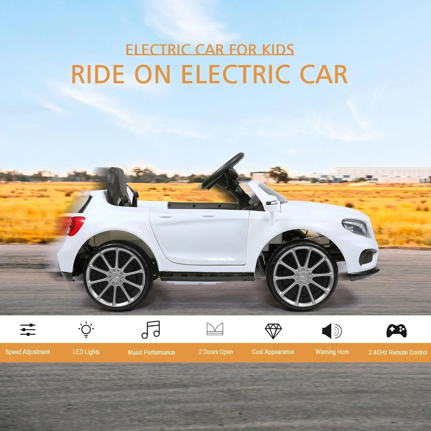 Licensed Benz Toddler Electric Ride-On Car for Kids - Image 4