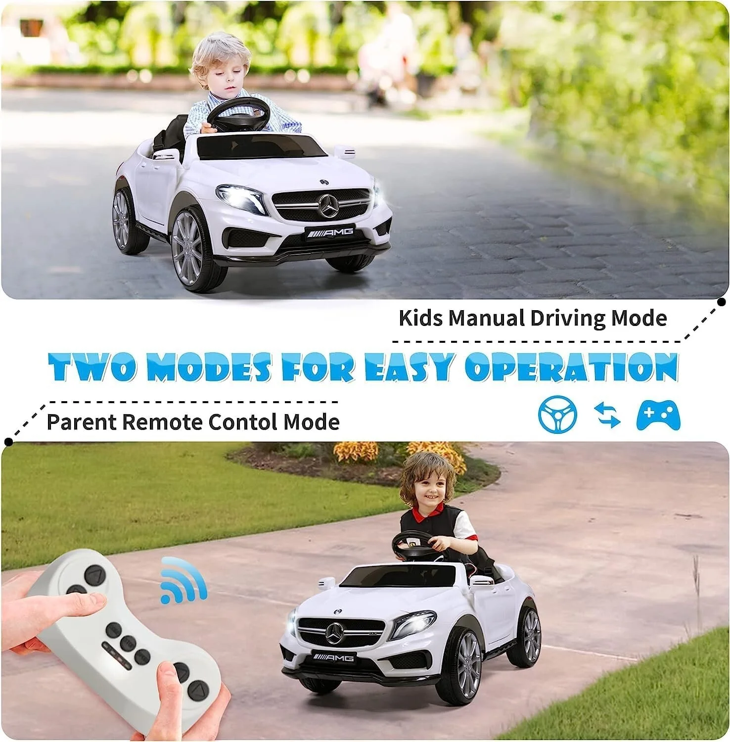 Licensed Benz Toddler Electric Ride-On Car for Kids - Image 6