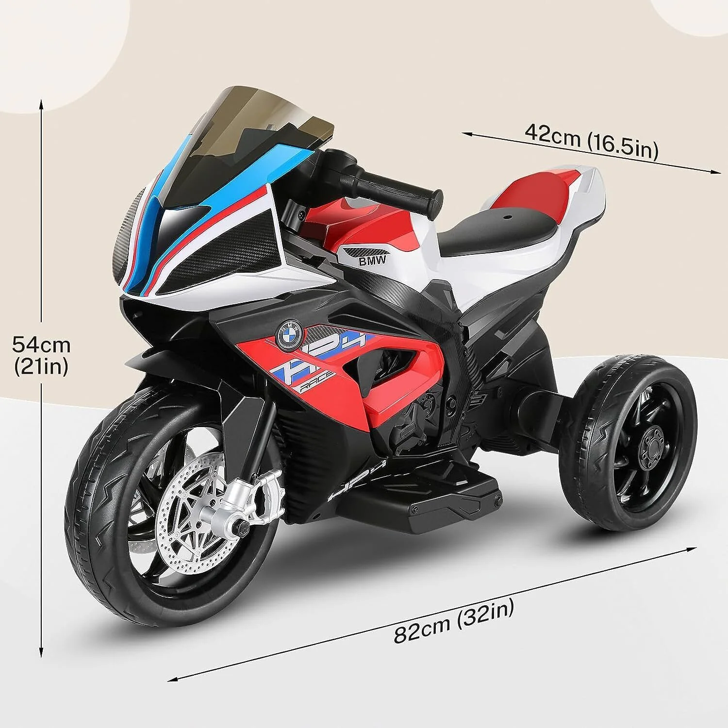 Licensed BMW 12V Battery Powered Electric Ride-On Motorcycle for Kids - Image 16