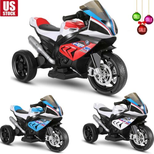 Licensed BMW 12V Battery Powered Electric Ride-On Motorcycle for Kids - Image 2