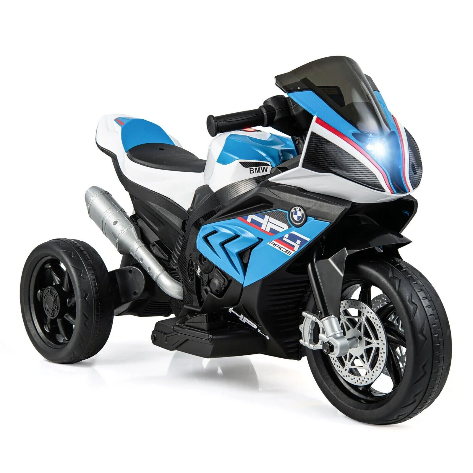 Licensed BMW 3-Wheel Electric Ride-On Motorcycle for Kids with Light and Music - Image 2