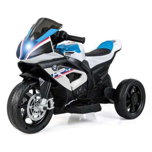 Licensed BMW 3-Wheel Electric Ride-On Motorcycle for Kids with Lights - Image 2