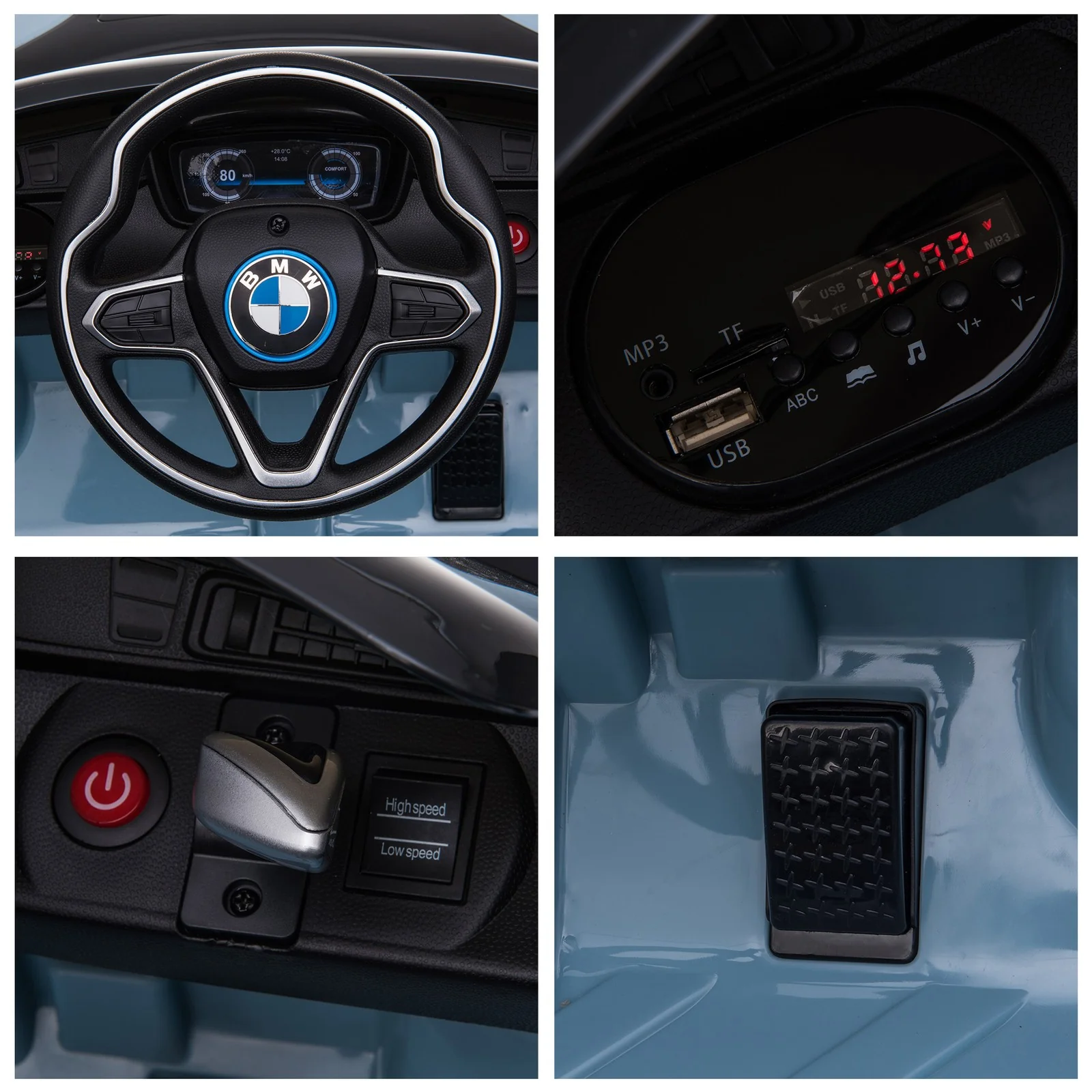 Licensed BMW I8 6V Electric Ride-On Coupe for Kids - Image 11