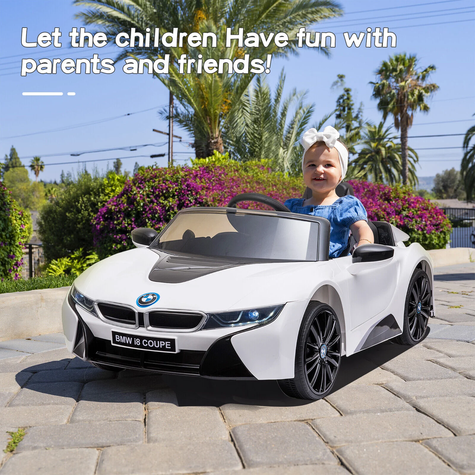 Licensed BMW I8 Electric Kids Ride-On Car with Remote Control - 12V Battery Powered - Image 8