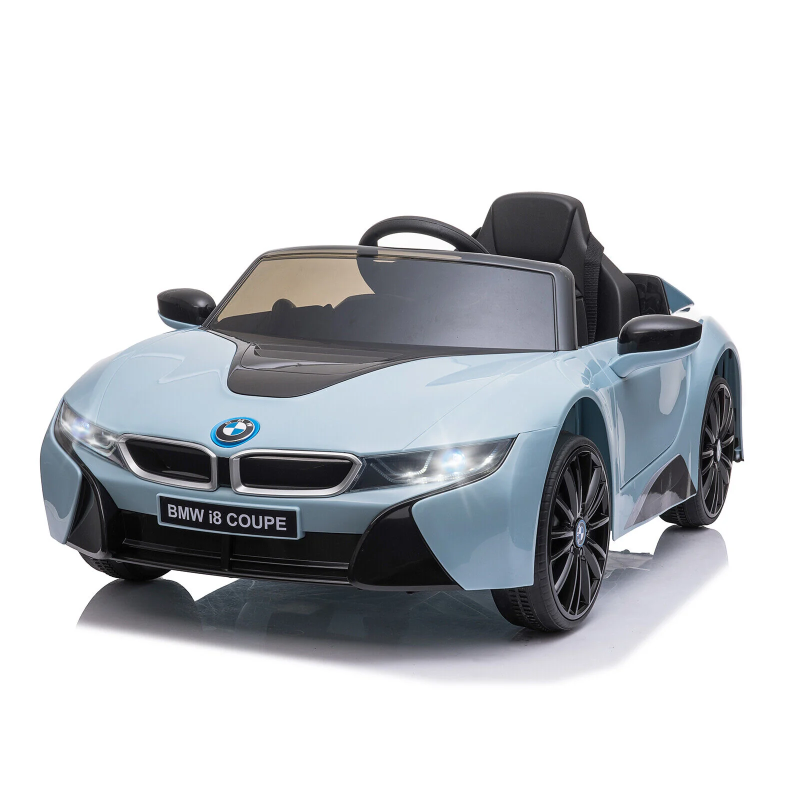 Licensed BMW I8 Electric Ride-On Car for Kids with MP3 and Remote Control - Blue - Image 11