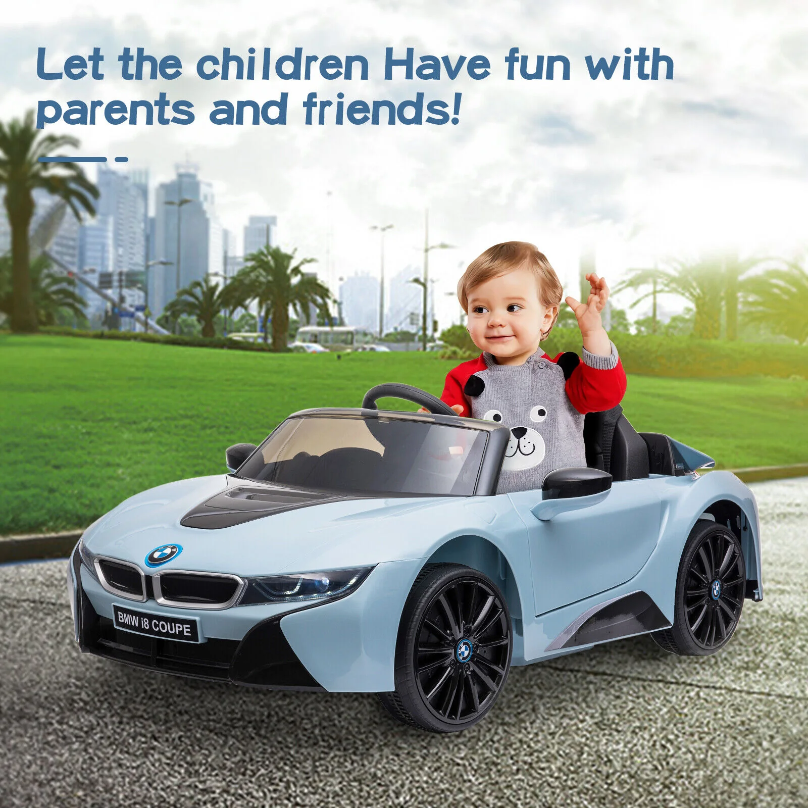 Licensed BMW i8 Electric Ride-On Car for Kids with Remote Control - 12V Powered Vehicle - Image 9