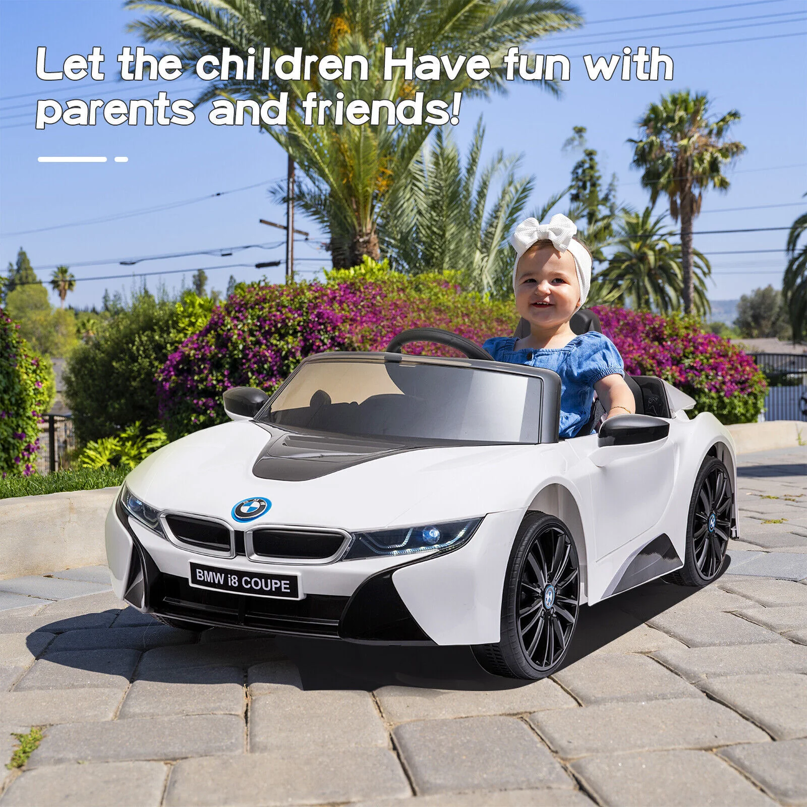 Licensed BMW i8 Style 12V Electric Ride-On Car for Kids with Remote Control, MP3 Player, and LED Lights - Image 9