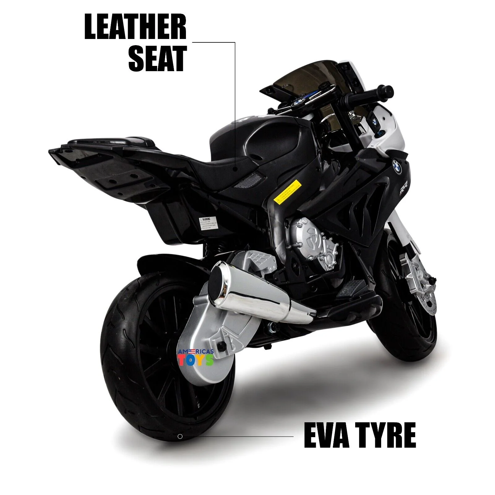 Licensed BMW Kids Motorcycle with MP3 Player and EVA Wheels - Available in Multiple Colors - Image 11