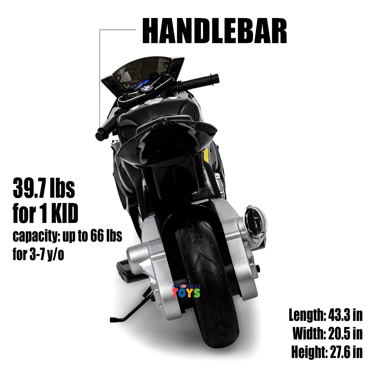 Licensed BMW Kids Motorcycle with MP3 Player and EVA Wheels - Available in Multiple Colors - Image 12