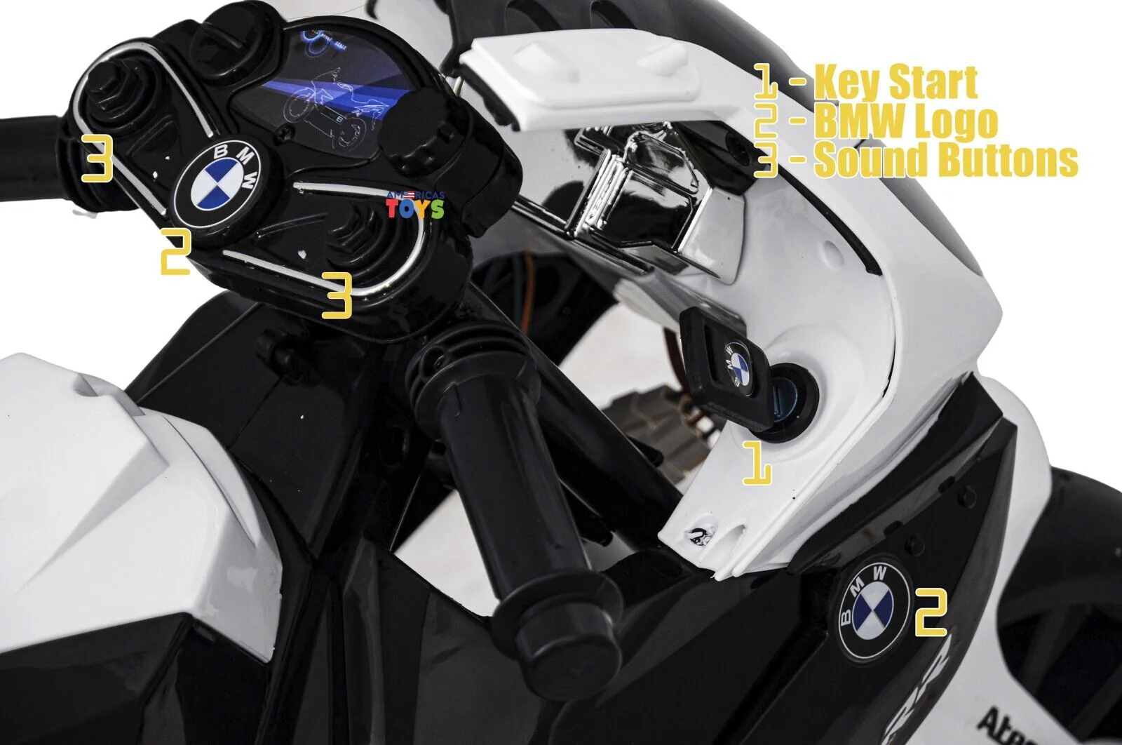 Licensed BMW Kids Motorcycle with MP3 Player and EVA Wheels - Available in Multiple Colors - Image 13