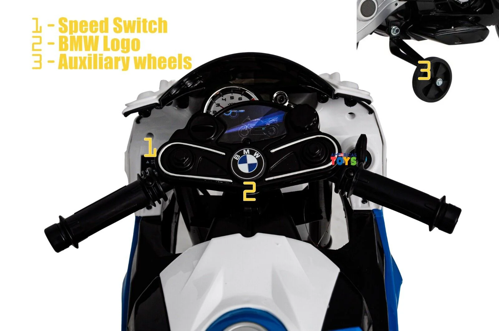 Licensed BMW Kids Motorcycle with MP3 Player and EVA Wheels - Available in Multiple Colors - Image 21