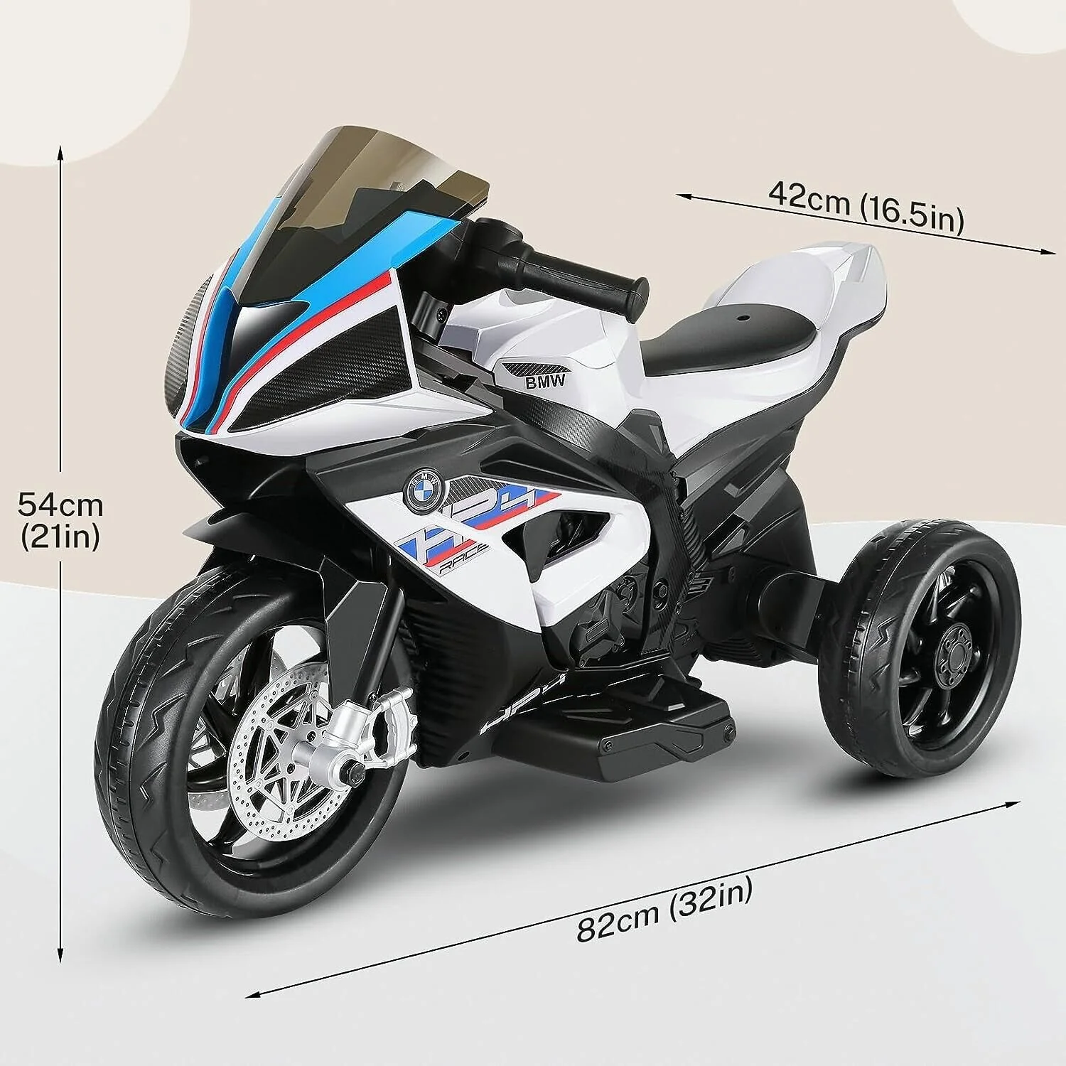 Licensed BMW Multi-Terrain Kids Motorcycle Ride-on Toy - 12V Battery Powered for Toddlers - Image 11