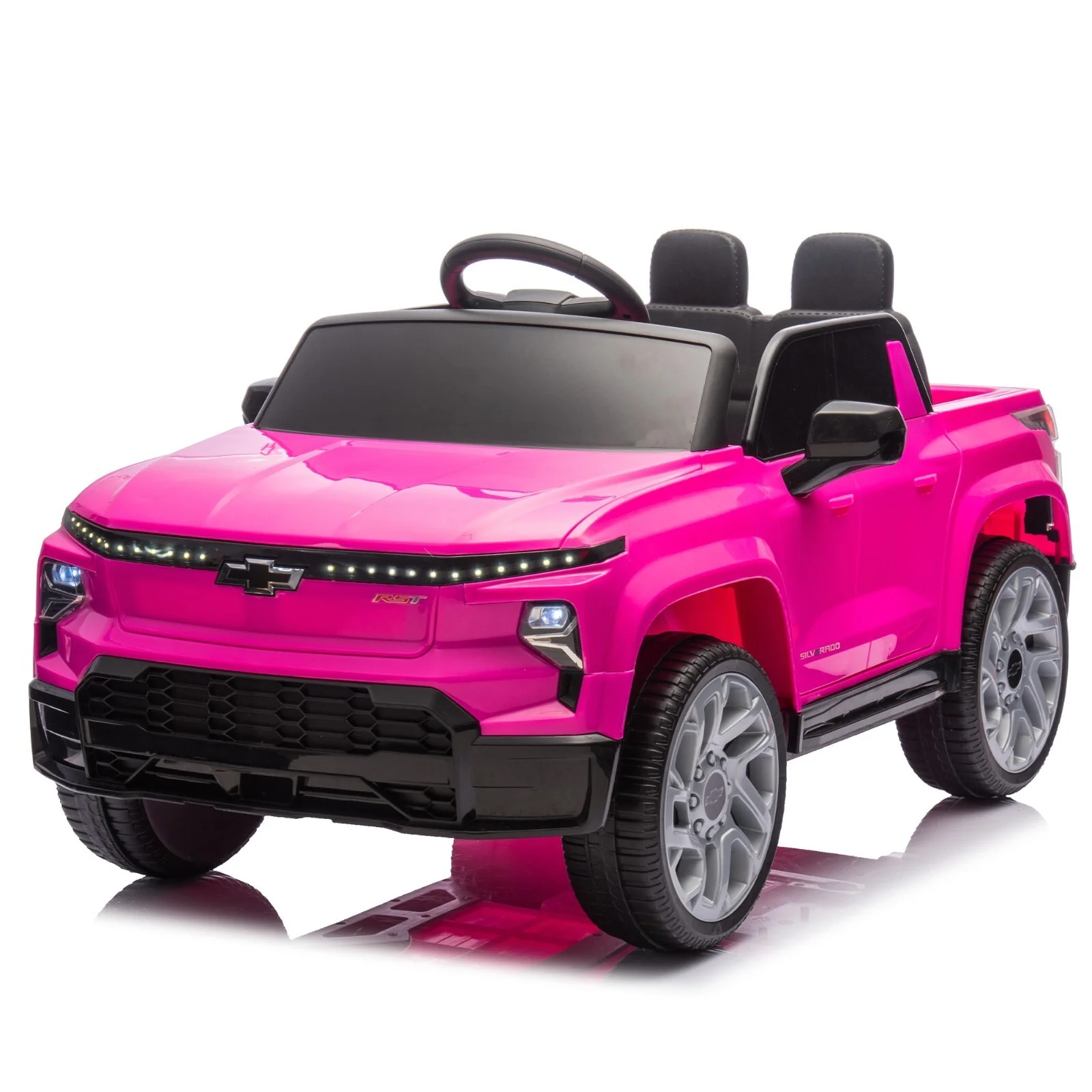 12V Licensed Chevrolet Silverado Electric Ride-On Truck with Remote for Kids - Image 15