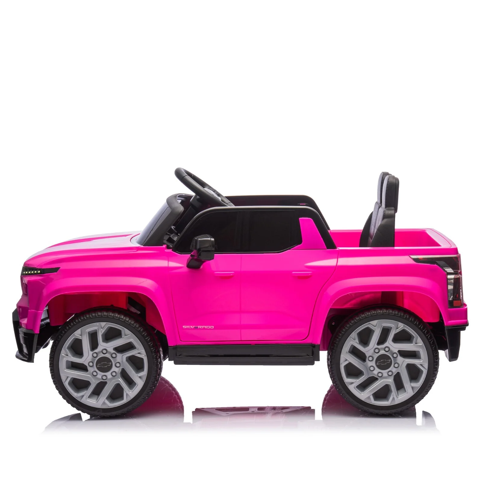 Chevrolet Silverado 12V Ride-On Truck with Remote Control and 4 Wheels for Kids - Image 10