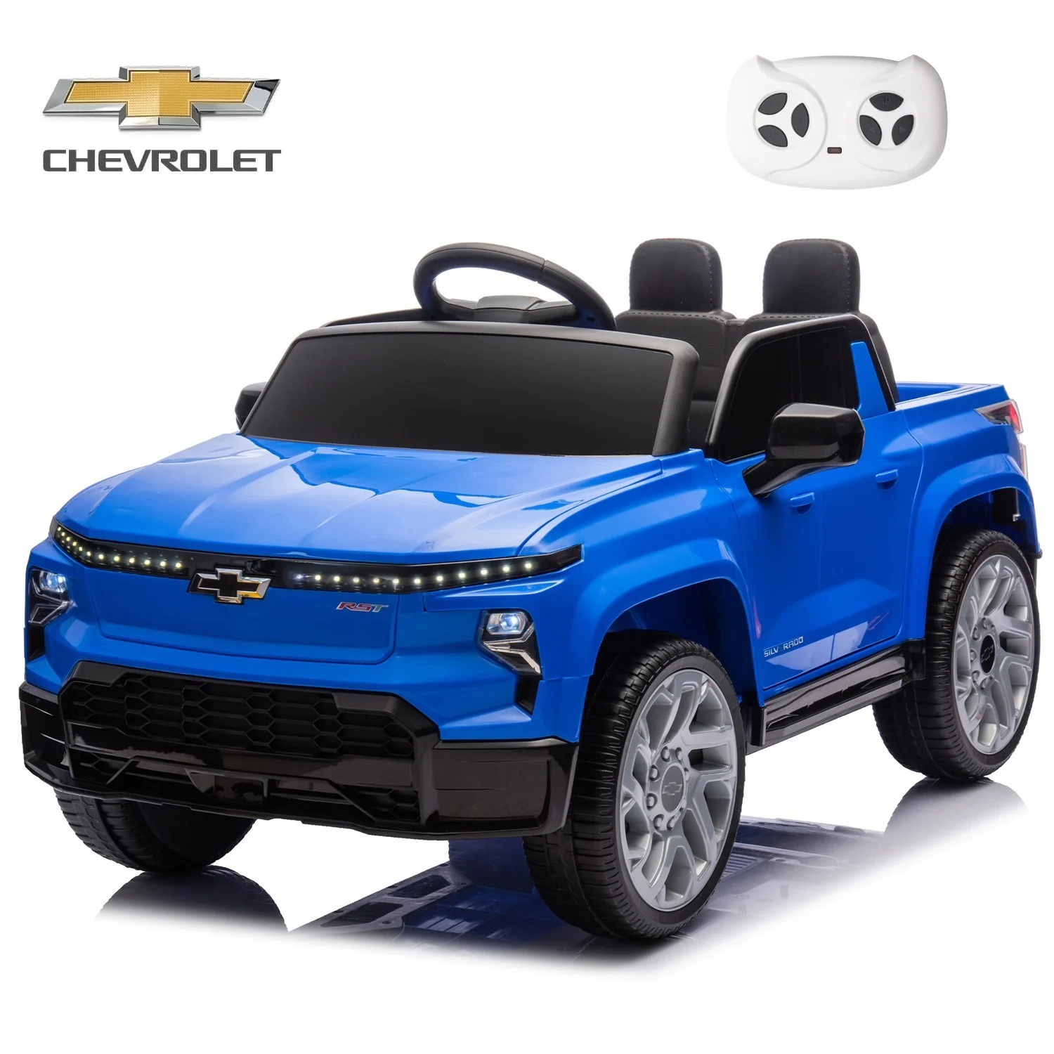 Chevrolet Silverado 24V Electric Kids Ride-On Truck with Remote Control Toy - Image 13