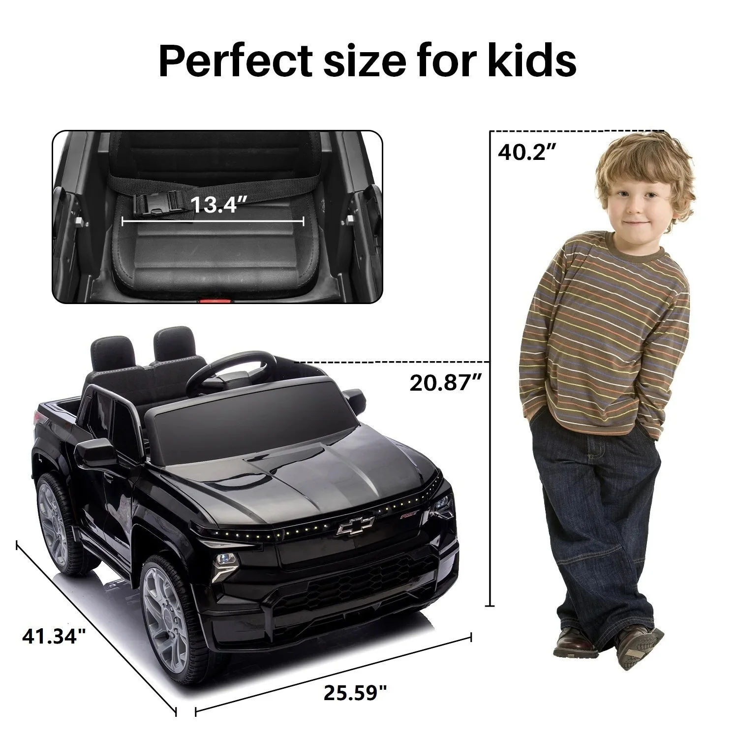 Chevrolet Silverado 24V Electric Kids Ride-On Truck with Remote Control Toy - Image 50