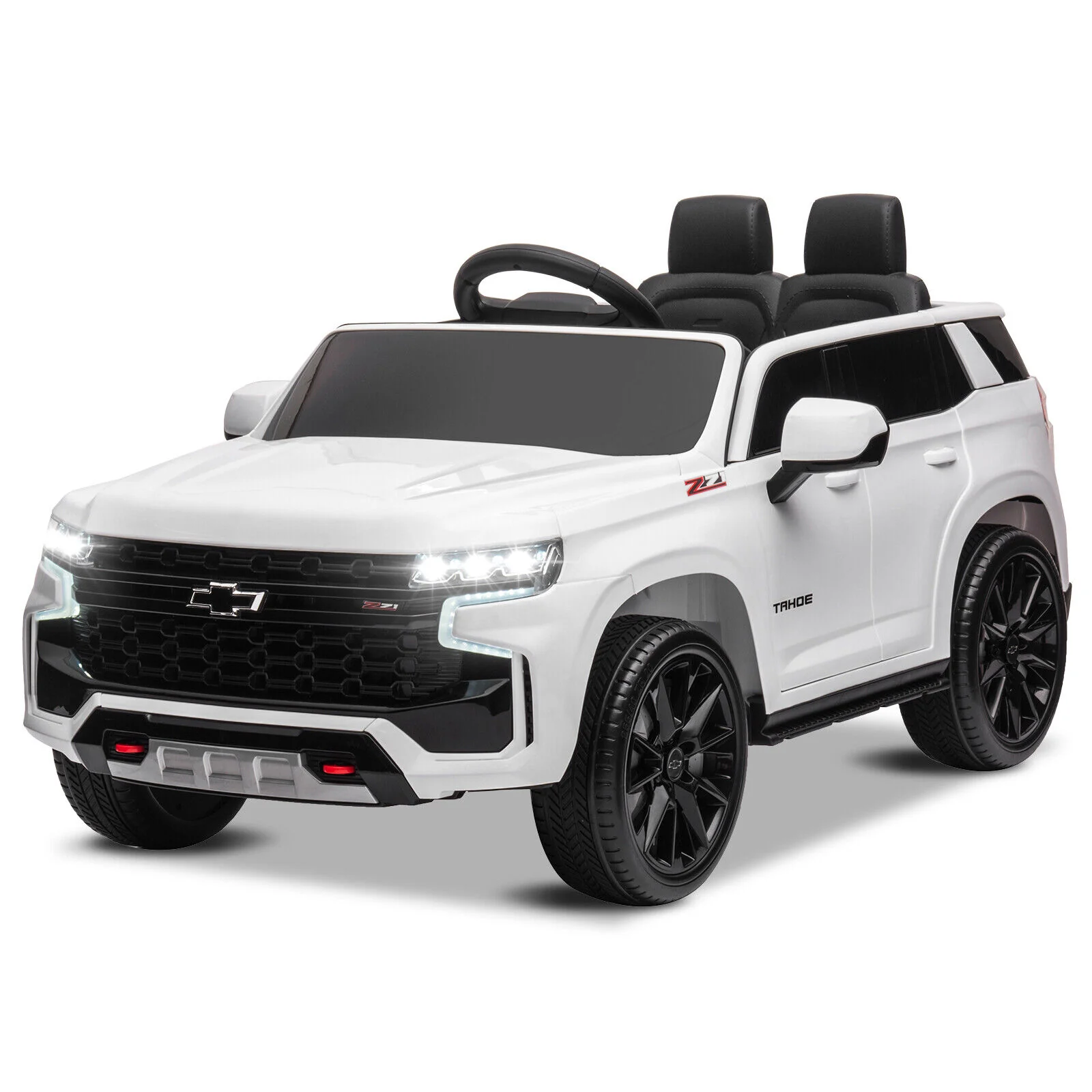 Licensed Chevrolet Silverado GMC 12V Ride-On Car Truck for Kids - White - Image 15