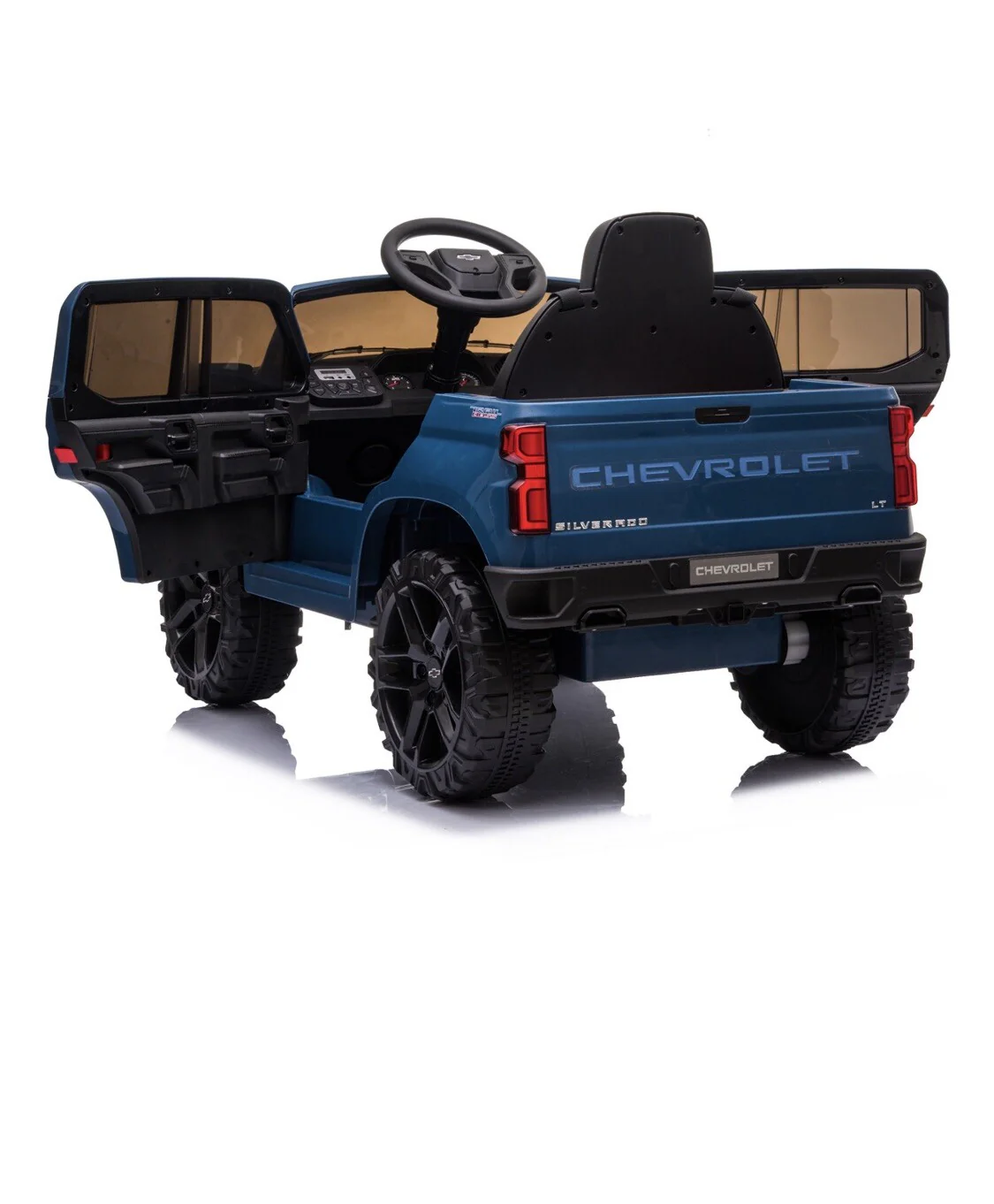 Licensed Chevrolet Silverado 12V Electric Ride-On Truck for Kids with 4 Wheels - Image 9