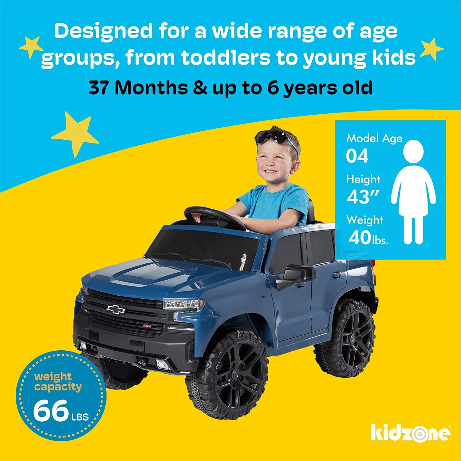 Licensed Chevrolet Silverado Trail Boss LT Kids Ride-On Truck - 12V Battery Powered - Image 6