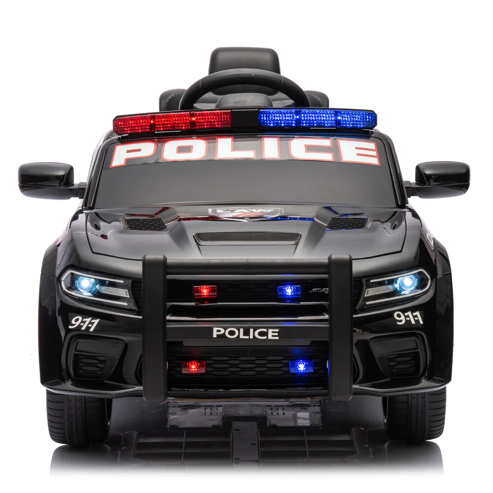 12V Licensed Dodge Charger Kids Ride-On Police Car with Parental Remote Control and Safety Features - Image 5