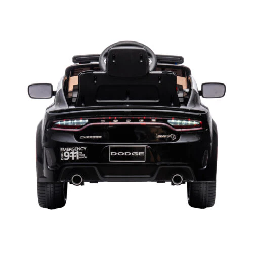 Licensed Dodge Charger Police Sports Car for Kids with LED Lights, USB and MP3 Capabilities - 12V - Image 23