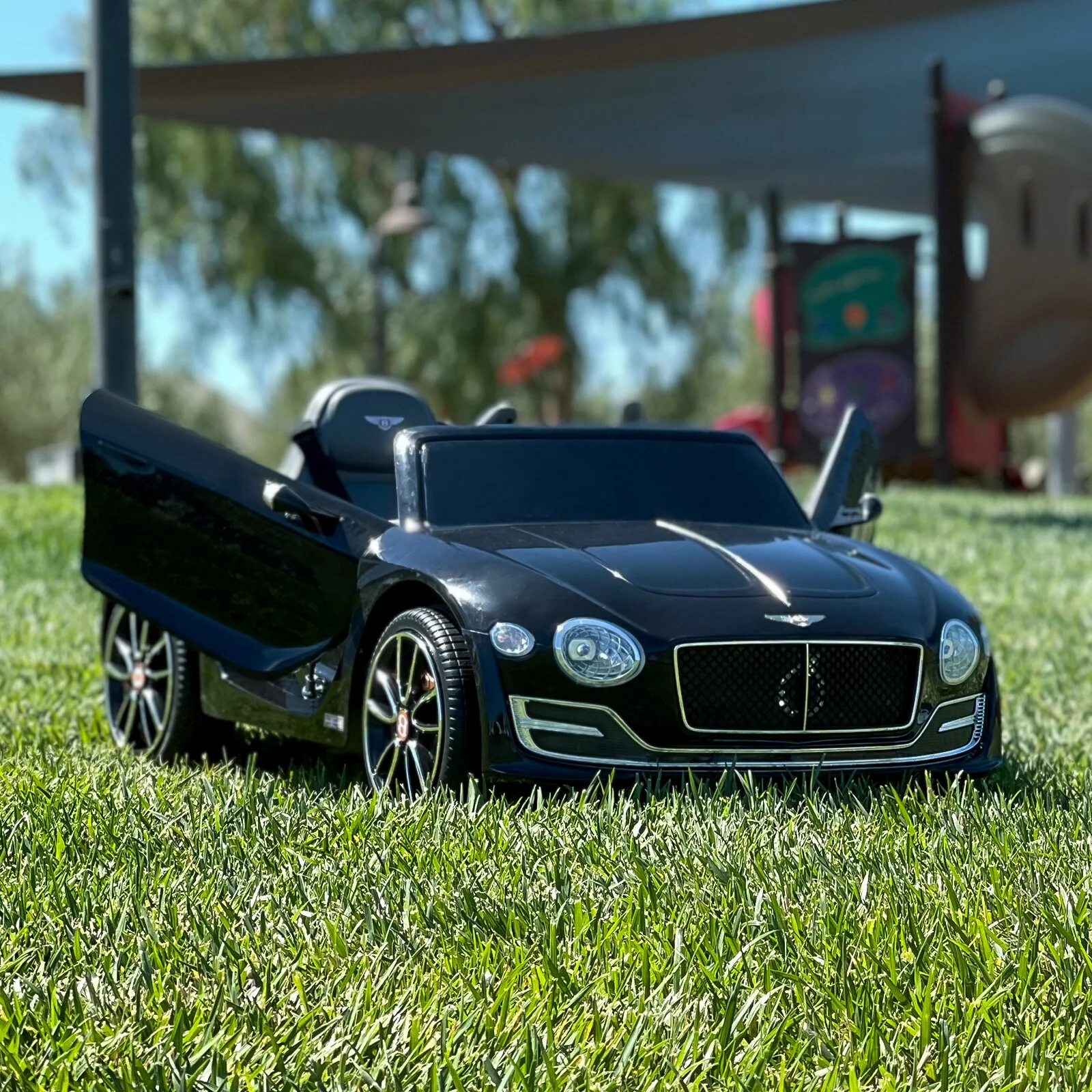 Licensed 12V Electric Bentley Style Ride-On Toy Car with Remote Control and LED Lights for Kids - Image 5