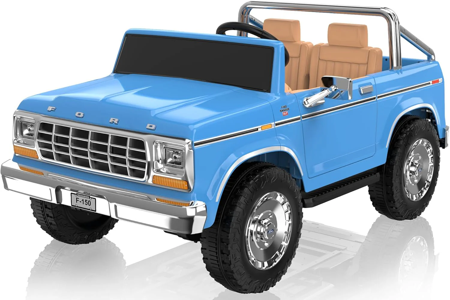 Ford F-150 24V Dual-Seater Electric Ride-On Car for Children with 4X100W Motors - Image 11