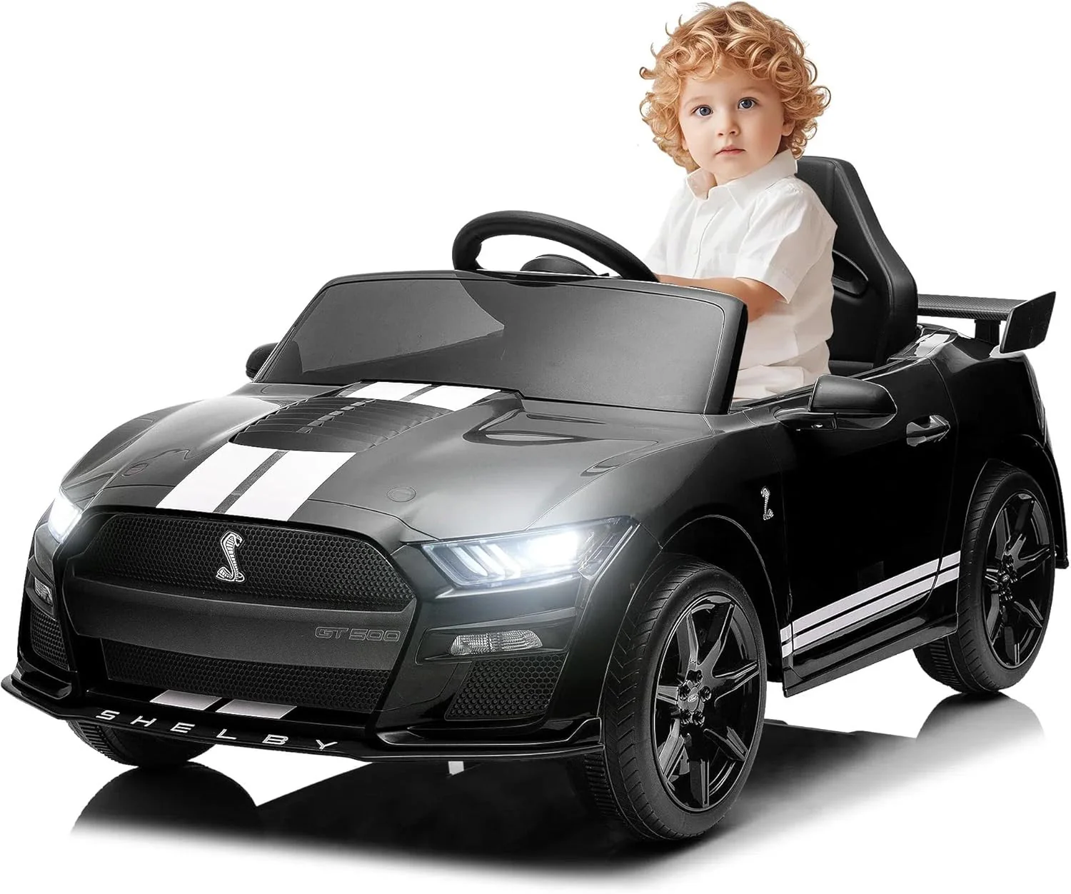 Ford Mustang Shelby GT500 12V Electric Ride-On Car with 7AH Battery and Remote Control - Image 11