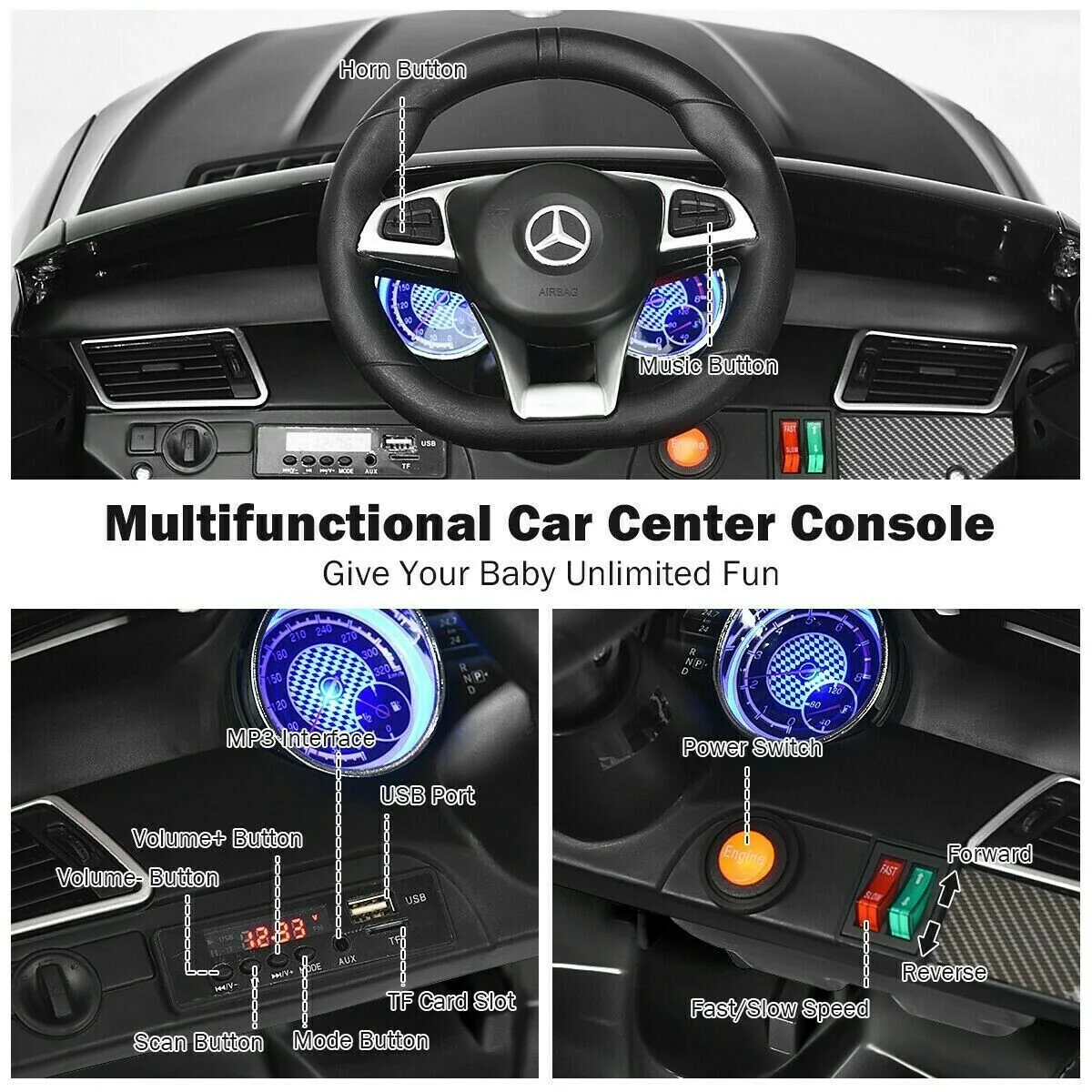 Licensed Kids Ride On Car - 12V Mercedes Benz GLE Style - Image 9