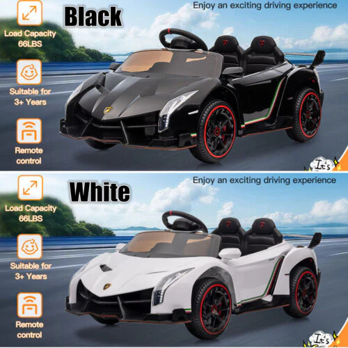 Licensed Lamborghini Electric Ride-On Car for Kids with MP3 and Remote Control - 12V - Image 2