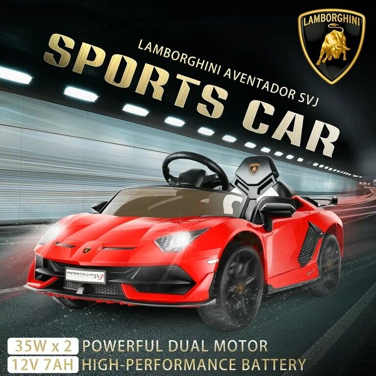 Licensed Lamborghini Electric Ride-On Car for Kids with Remote Control, MP3 and USB Connectivity - Image 14