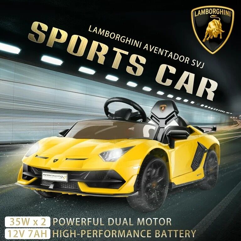 Licensed Lamborghini Electric Ride-On Car for Kids with Remote Control, MP3 and USB Connectivity - Image 7