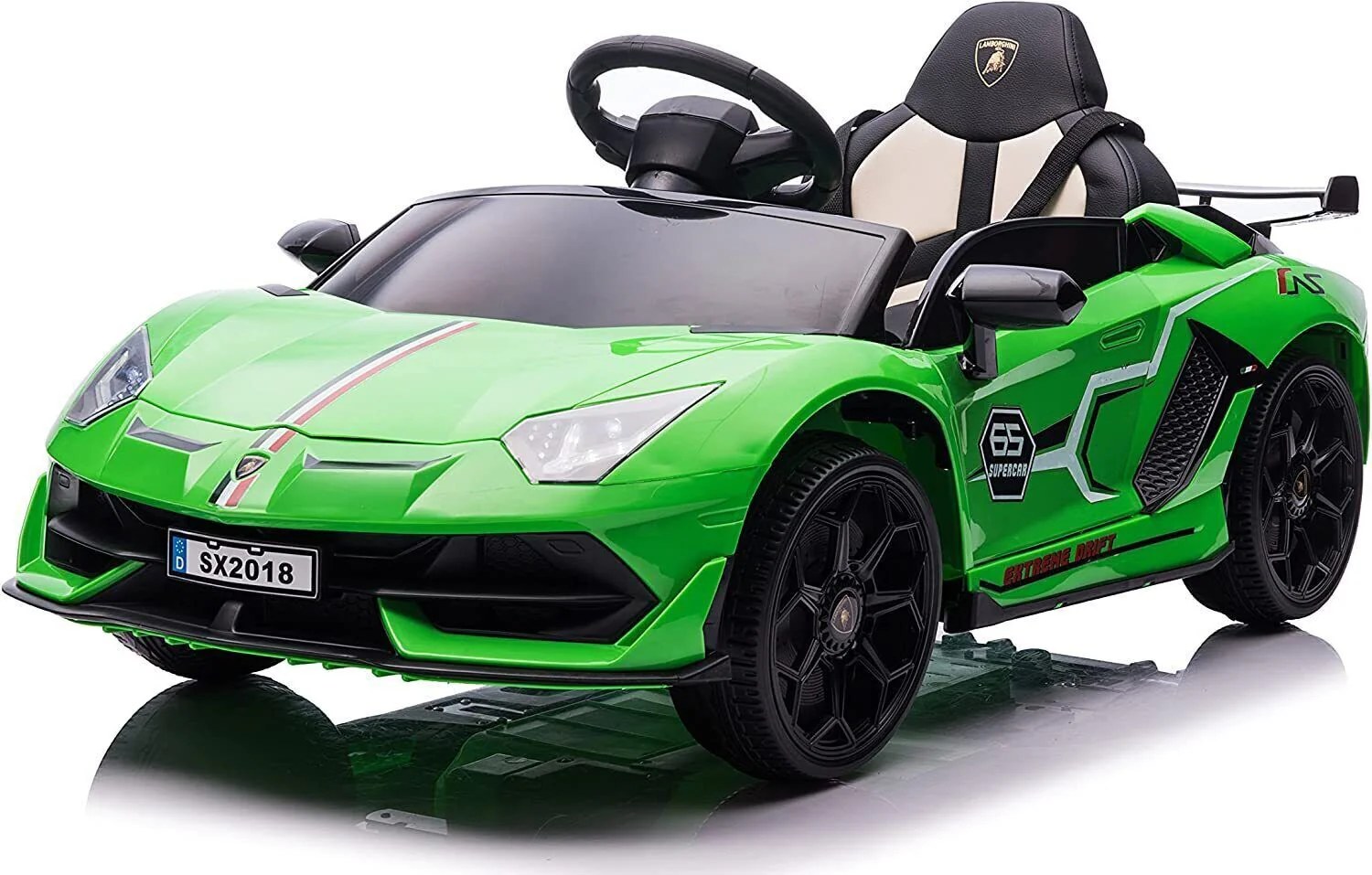 Licensed Lamborghini Kids Electric Ride On Car with Hydraulic Door - 12V Kids Car Toy - Image 29
