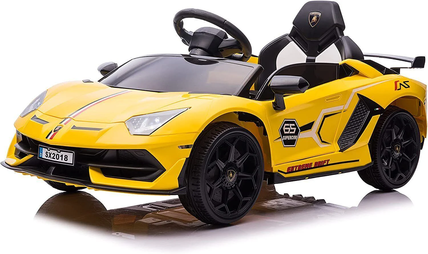 Licensed Lamborghini Kids Sports Car with Hydraulic Door - 2x35W Motor, 12V Battery, Realistic Design - Image 21