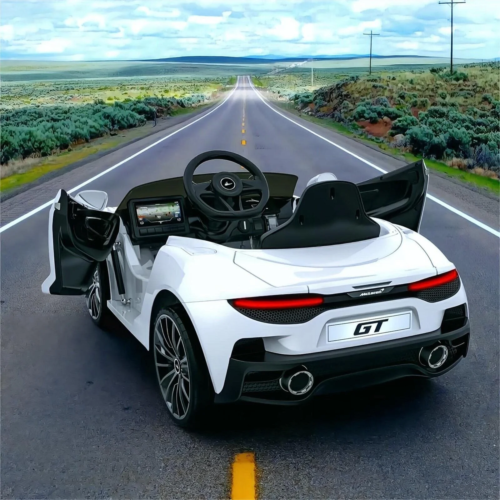 Licensed Lamborghini McLaren 12V Electric Ride-On Car for Kids with Remote Control - Image 45