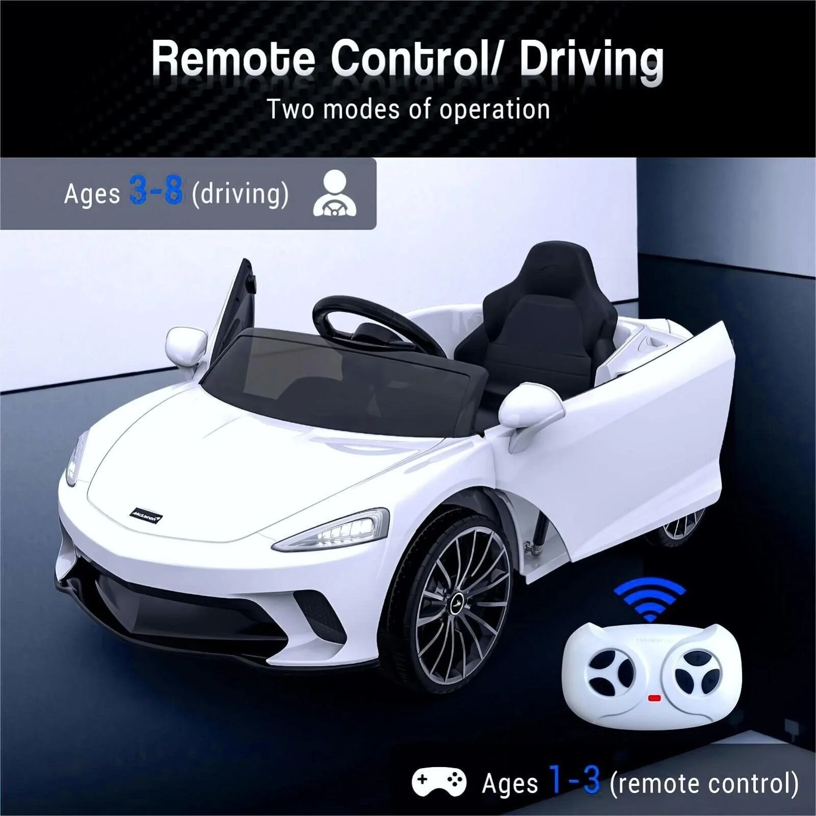 Licensed Lamborghini McLaren 12V Electric Ride-On Car for Kids with Remote Control - Image 48