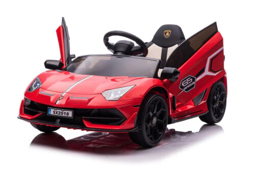 Licensed Lamborghini Ride-On Car Toy with Hydraulic Door and 3-Speed Function - 2x35W Motor, 12V Battery - Image 2