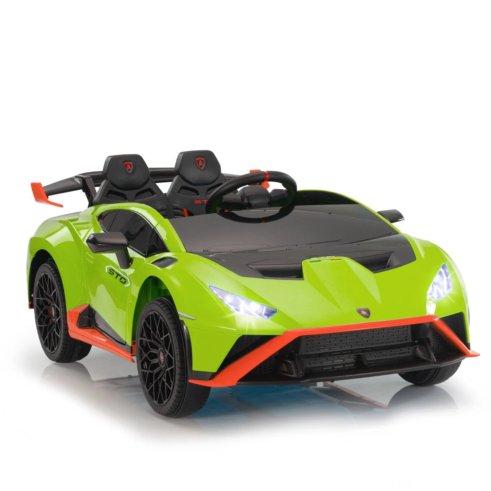 Licensed Lamborghini STO Ride On Car for Kids with RC and Music - 12V Electric Vehicle - Image 3
