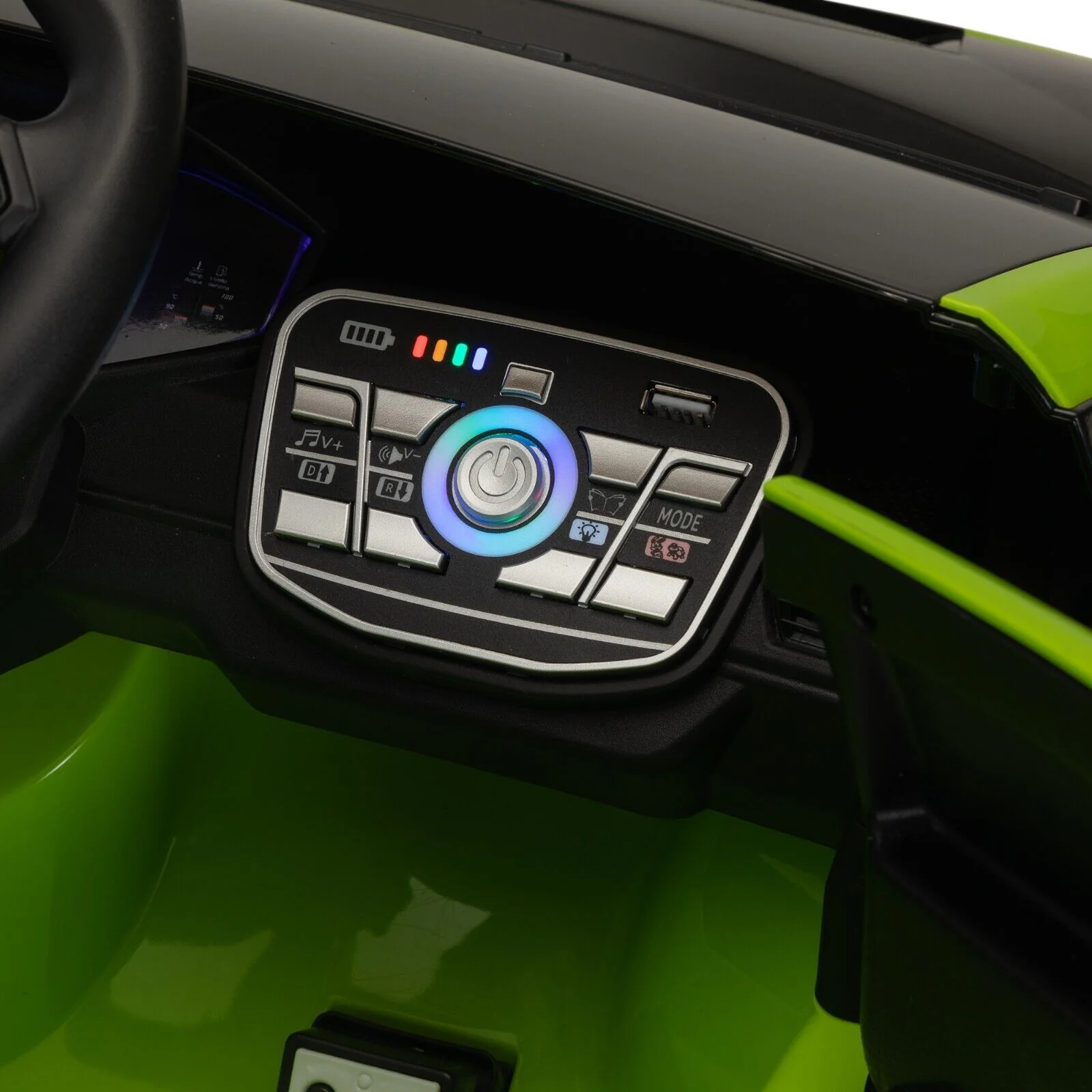 Licensed Lamborghini STO Ride On Car for Kids with RC and Music - 12V Electric Vehicle - Image 7