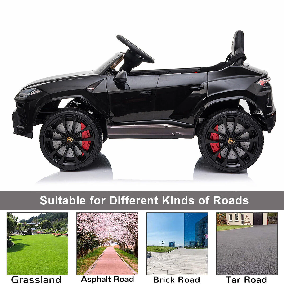 Licensed Lamborghini Urus 12V Electric Ride-On Car for Kids with Remote Control - Image 5