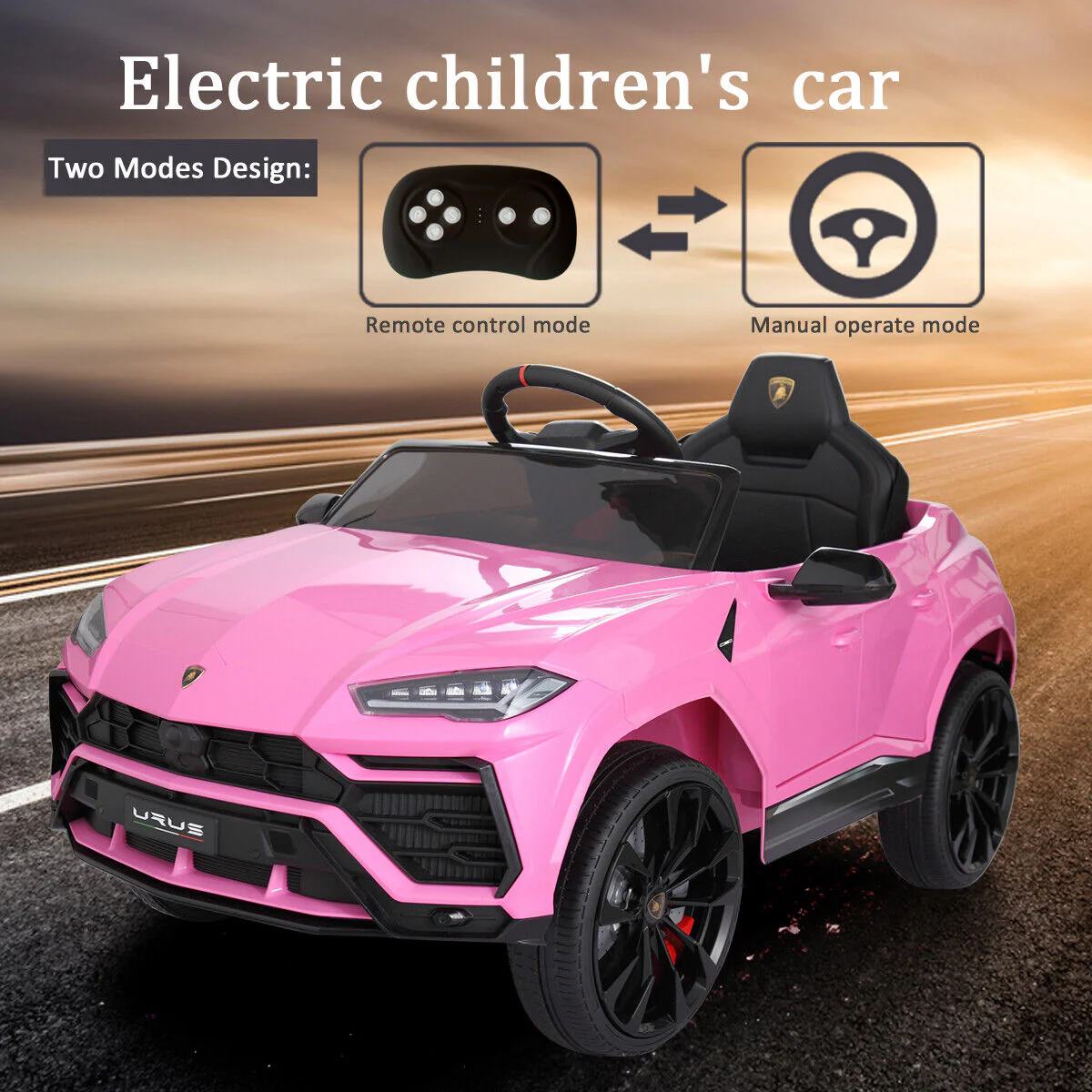 Licensed Lamborghini Urus SUV Ride-On Car for Kids with Remote Control and MP3 Player - 12V - Image 11