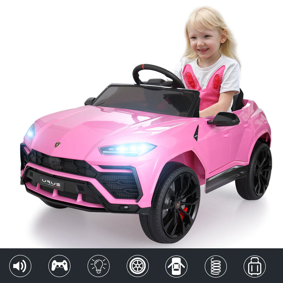 Licensed Lamborghini Urus SUV Ride-On Car for Kids with Remote Control and MP3 Player - 12V - Image 14