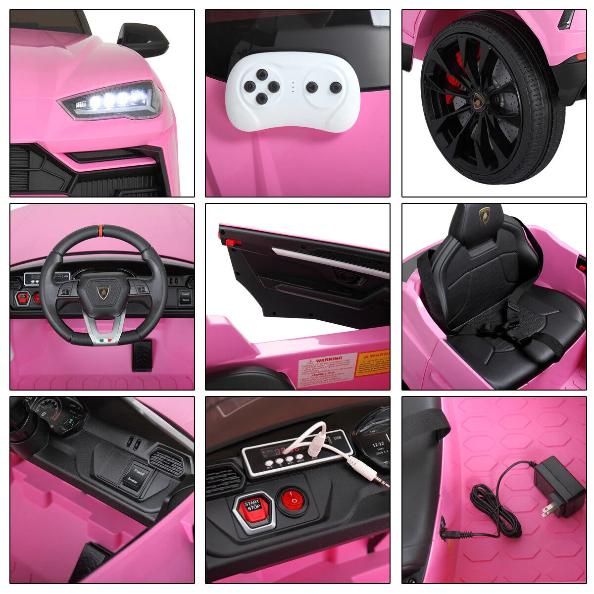 Licensed Lamborghini Urus SUV Ride-On Car for Kids with Remote Control and MP3 Player - 12V - Image 17