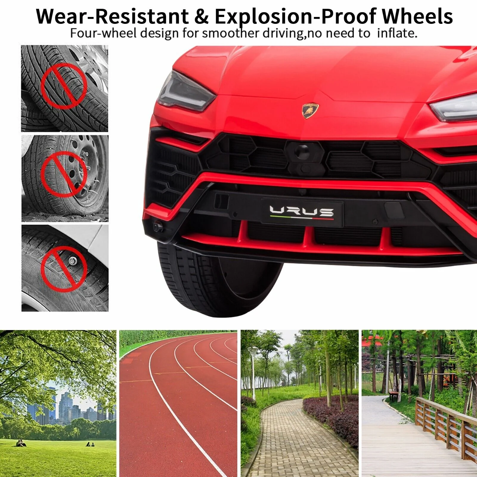 Licensed Lamborghini Urus SUV Ride-On Car for Kids with Remote Control and MP3 Player - 12V - Image 47