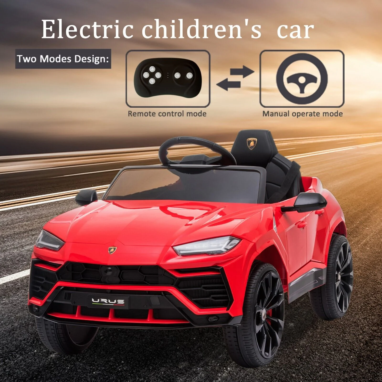 Licensed Lamborghini Urus SUV Ride-On Car for Kids with Remote Control and MP3 Player - 12V - Image 50