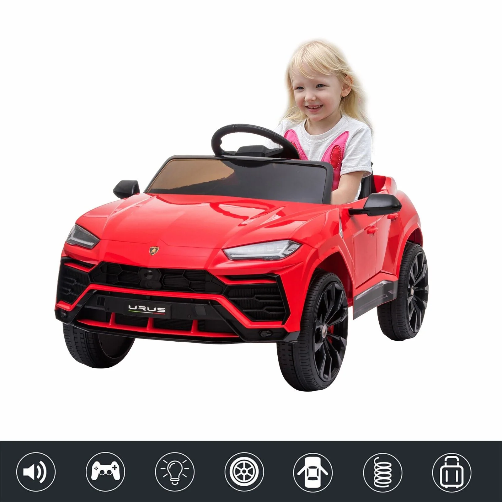 Licensed Lamborghini Urus SUV Ride-On Car for Kids with Remote Control and MP3 Player - 12V - Image 54